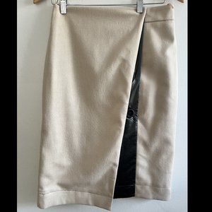 Atto , Womens skirt straight cut, neutral color with black,size EU40 / sizeM